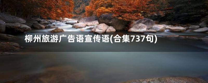 柳州旅游广告语宣传语(合集737句)
